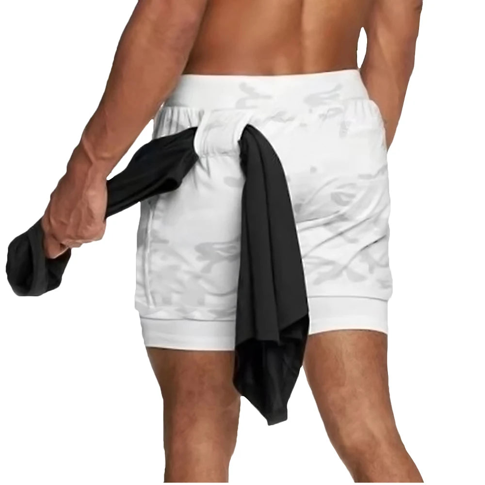 2 in 1 Men Running Shorts