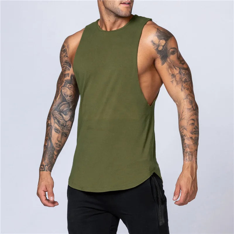 Men's Cotton Muscle Vest Tank