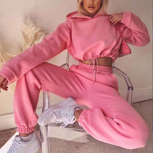 Women's Tracksuit Two Piece Set