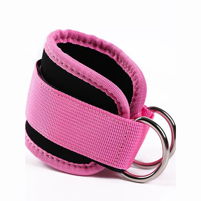 Fitness Ankle Straps Adjustable D-Ring