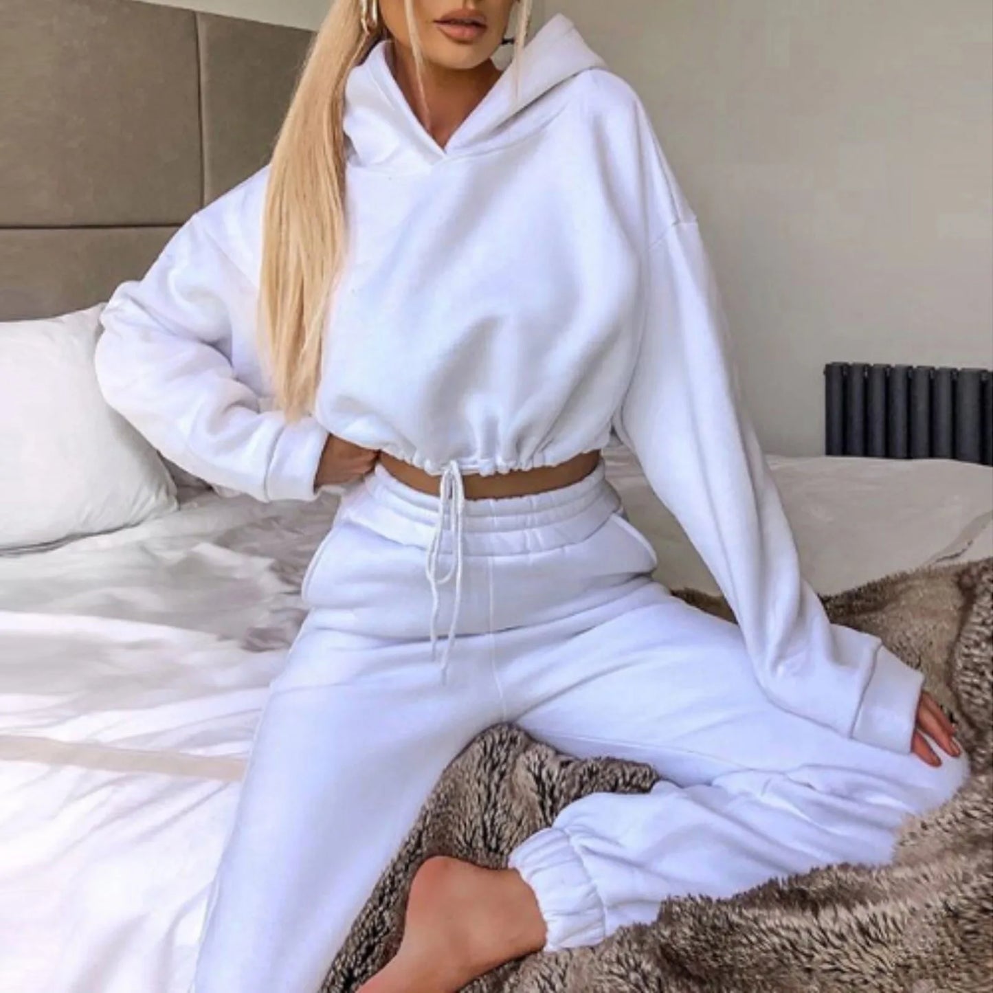 Women's Tracksuit Two Piece Set