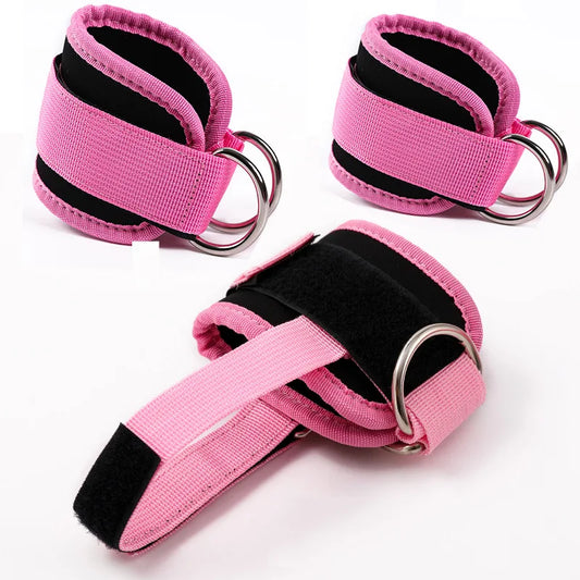 Fitness Ankle Straps Adjustable D-Ring