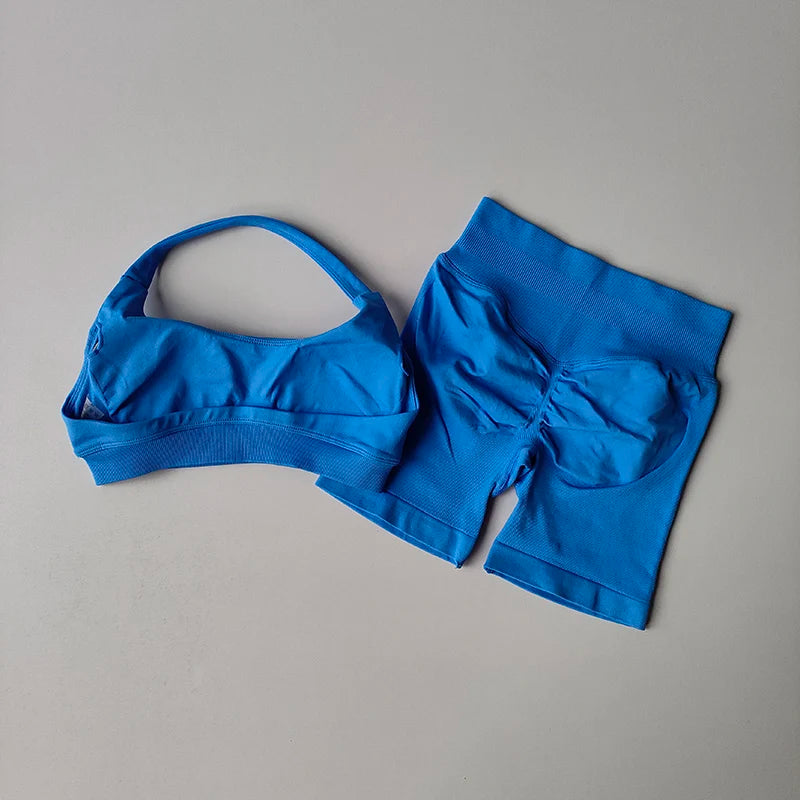 2 Piece Halter Neck Short Set