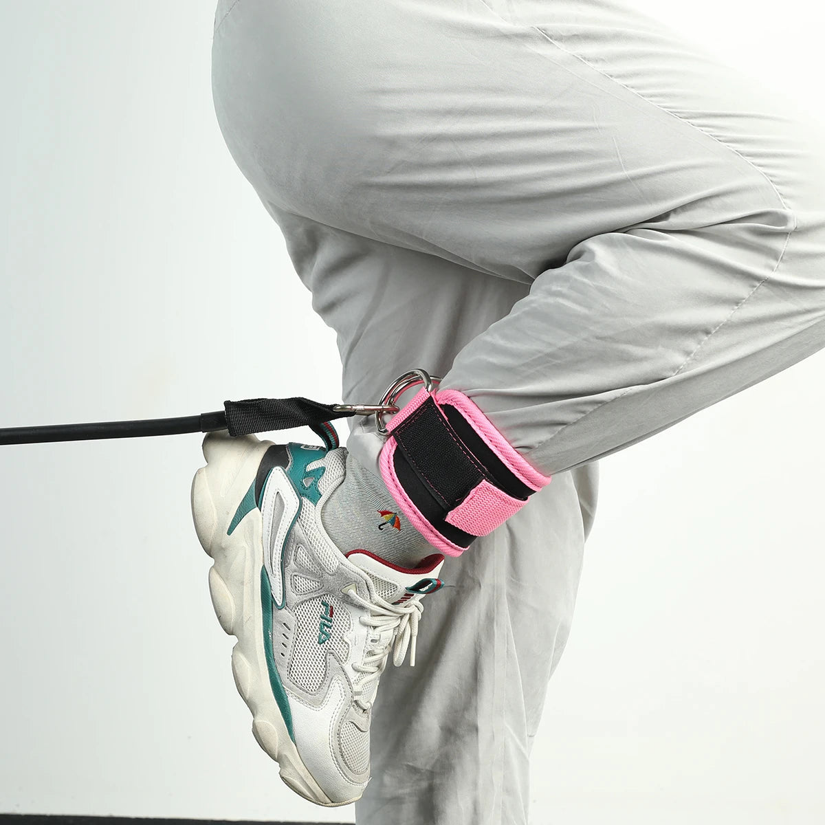 Fitness Ankle Straps Adjustable D-Ring
