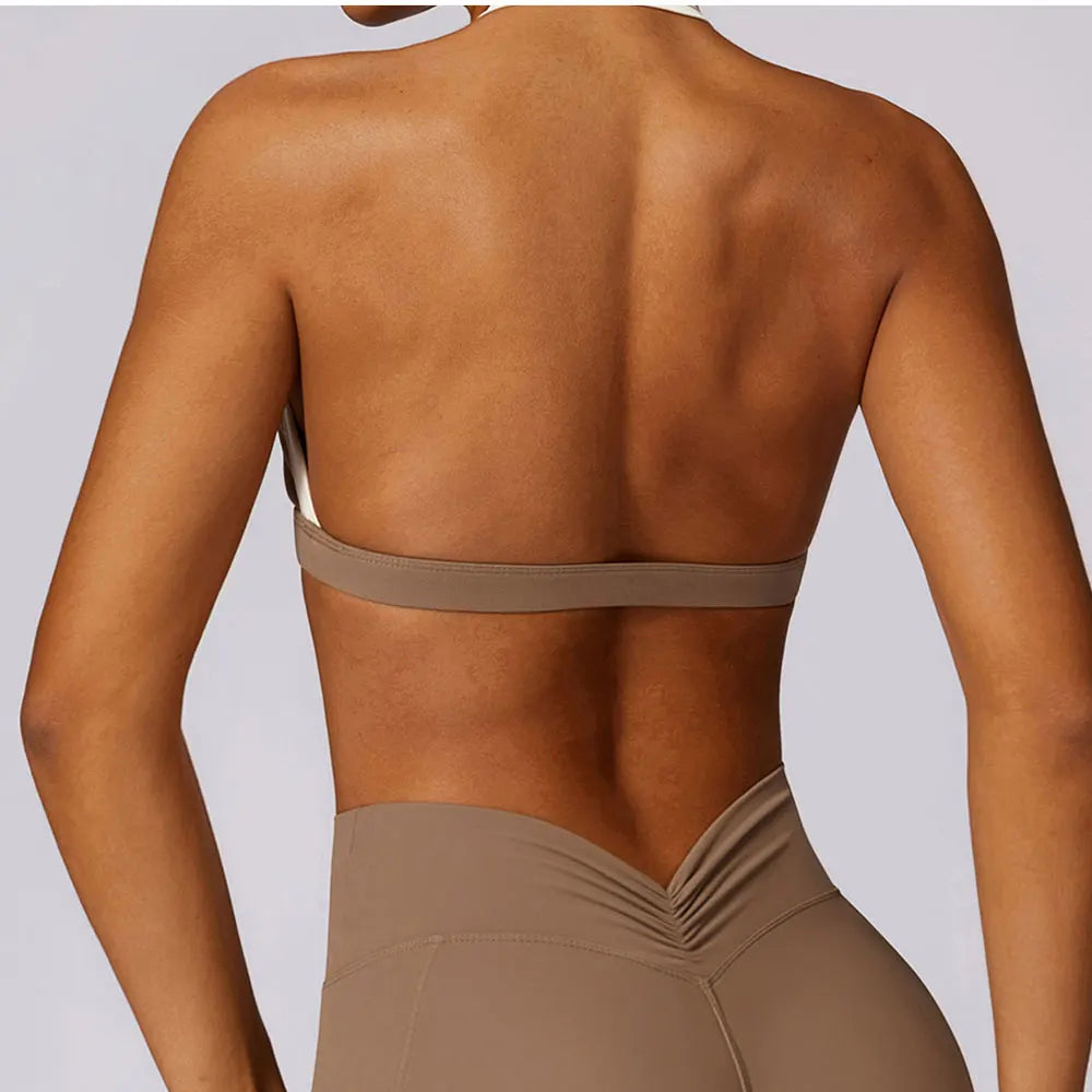 Gym Sport Bra Halter