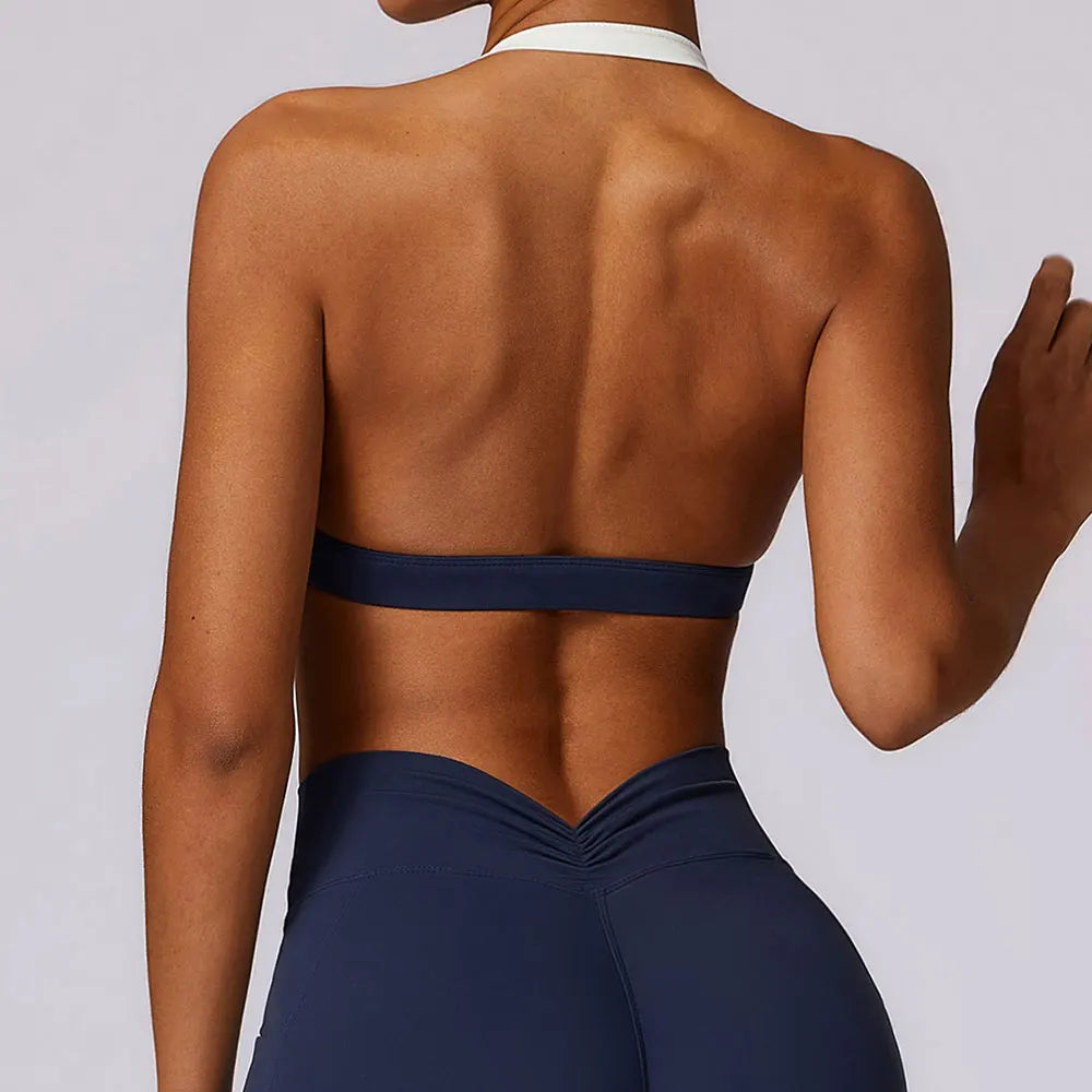 Gym Sport Bra Halter