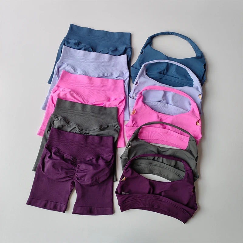 2 Piece Halter Neck Short Set