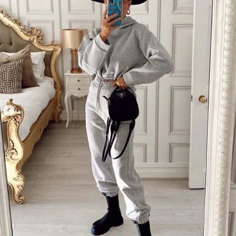 Women's Tracksuit Two Piece Set